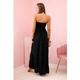 Kesi Włoski Women's viscose dress with elastic top black | Shoptok.si