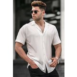 Madmext Shirt - White - Regular fit Cene