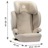Lorelli sklopiva autosjedalica Growgo Isofix 100-150 cm, bež Slike