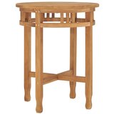 vidaXL Bistro miza Ø60x60 cm trdna tikovina | Shoptok.si