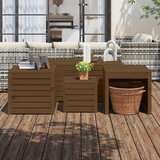  4-dijelni set vrtnih kutija boja meda od masivne borovine | shoptok.hr