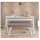 Hanah home Set Trpezarijski sto i 2 klupe Santiago 0701, Siva | Eponuda.ba
