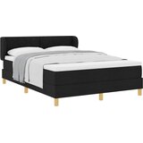  Krevet s opruga kutije s uzglavljem Crna 140 x 190 cm tkanina | shoptok.hr
