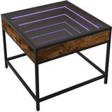  Stolić s beskonačnim LED svjetlima boja hrasta 50x50x41 cm | shoptok.hr