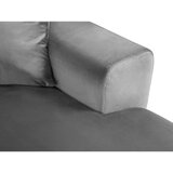 Cosmopolitan Design Svijetlo siva baršunasti sklopiva/s prostorom za odlaganje kutna garnitura (s lijevim kutom/u obliku slova "U") Kyoto – | shoptok.hr