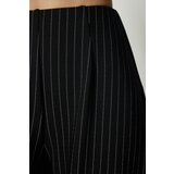  Women's Black Casual Striped Baggy Pants | Shoptok.si