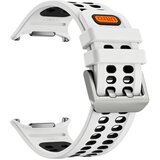 INF Kompatibilni del – Samsung Galaxy Watch Ultra 47mm silikonski pašček White+Black, (5000382656) | Shoptok.si