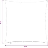  Presvlaka za jastuk 6 pcs HEERLEN Crna 70 x 70 cm Flanel | shoptok.hr