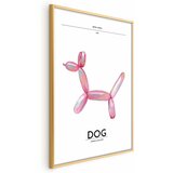  Plakat - Holo-Dog - Colorful Retro Dog 60x90 Zlatni okvir s margom | shoptok.hr