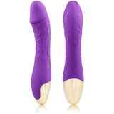 Mrow Real Lover - realistični vibrator na baterije, vodootporan (ljubičasti) | shoptok.hr