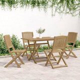  5-dijelni vrtni blagovaonski set od masivnog bagremovog drva | shoptok.hr