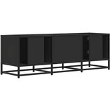 vidaXL TV omarica črna 120x35x41 cm inženirski les in kovina | Shoptok.si