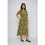 Marisse Yellow Viscose Dress Cene