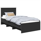  Okvir za krevet Crna 90 x 200 cm Konstruirano drvo - Crna 90 x 200 cm | shoptok.hr