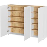 Germania Bela omarica za čevlje v hrastovem dekorju 138x105x25 cm Libbiano – | Shoptok.si