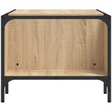 vidaXL klubska mizica z regalom sonoma hrast 100x51x40 inženirski les | Shoptok.si