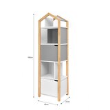 BELLAMY Manhattan Joey regal za knjige, siva | Shoptok.si