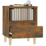  Noćni ormarići 2 kom boja dimljenog hrasta 40x35x50 cm | shoptok.hr