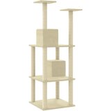  Penjalica za mačke sa stupovima za grebanje krem 141 cm | shoptok.hr
