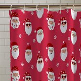 Catherine Lansfield Zavesa za tuš 180x180 cm Santa Spec-Tacular – u