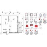 Male kuće Drvena kuća TORINO 595 × 520 cm – bez završnog krovnog pokrova | shoptok.hr