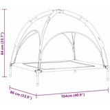  Krevet za psa Crna 104 x 86 x 84,5 cm Čelik | shoptok.hr