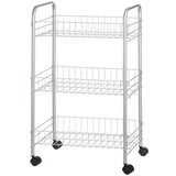 Kolica za Povrće Srebrna Metal Plastika 37 x 27 x 62 3 cm (4 kom.) | shoptok.hr