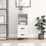 Komoda bijela 34,5 x 34 x 90 cm od konstruiranog drva | shoptok.hr
