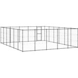 vidaXL Zunanji pasji boks jeklo 36,3 m² | Shoptok.si