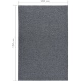  Dugi tepih za hvatanje nečistoće 100 x 150 cm sivi | shoptok.hr