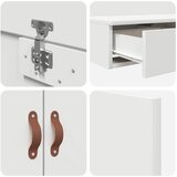  Krevet s ladicama s ladicama Bijelo 140 cm Konstruirano drvo | shoptok.hr
