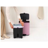 Brabantia Rožnat jeklen koš za smeti s pedalom 12 l Bo – | Shoptok.si
