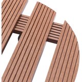 Kolica za biljke 2 kom smeđa Ø 30 x 7,5 cm WPC | shoptok.hr