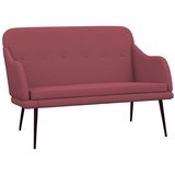  Klupa crvena boja vina 110 x 76 x 80 cm od tkanine | shoptok.hr