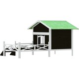  Kućica za pse siva 159 x 120 x 88,5 cm od masivne borovine | Shoptok.si