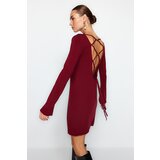 Trendyol Claret Red Mini Knitwear Dress Cene