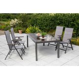 Gardenson Zložljiv Vrtni Stol Trivero, Siva | Shoptok.si