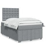  Krevet s oprugama i madracem svjetlosivi 120x190 cm od tkanine | shoptok.hr