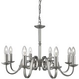 Searchlight Richmond Lestenec z 8 lučmi, satenasto srebrn zaključek, E14, (22101261) Cene