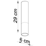Sollux Crna/u srebrnoj boji metalna stropna svjetiljka ø 6 cm Longbot – | shoptok.hr