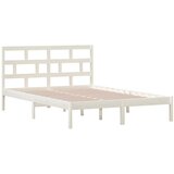  Okvir za krevet od masivne borovine bijeli 140 x 200 cm | shoptok.hr