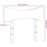 vidaXL Uzglavlje 100 cm od masivne borovine | shoptok.hr