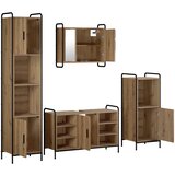  Set ormarića za kupaonicu 4 kom. Hrast artisan 40 x 36 x 181 cm | shoptok.hr
