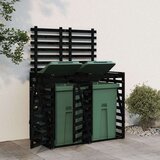  Dvojna lopa za smetnjak črna trdna borovina, (20956165) | Shoptok.si