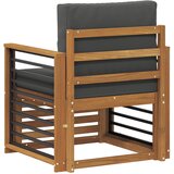  Set vanjskih sofa Čvrsto drvo akacije i poliester | shoptok.hr
