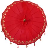  Suncobran Ostalo Crvena x 250 cm Pamuk i drvo | shoptok.hr