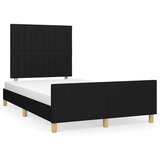  Okvir kreveta bez madraca crni 120x190 cm od tkanine | shoptok.hr