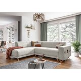 Miuform Bež sklopiva/s prostorom za odlaganje kutna garnitura (s lijevim kutom/u obliku slova L) Classy Sophie – | shoptok.hr
