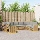  Setovi sofa Čvrsto drvo akacije Smeđa 304 x 187.5 x 73 cm | shoptok.hr
