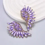 Ženske minđuše sa cirkonima, Lavanda